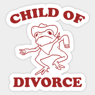 Child of divorce Sticker